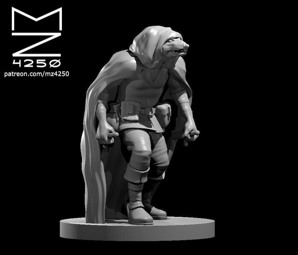 Wererat miniature by MZ4250