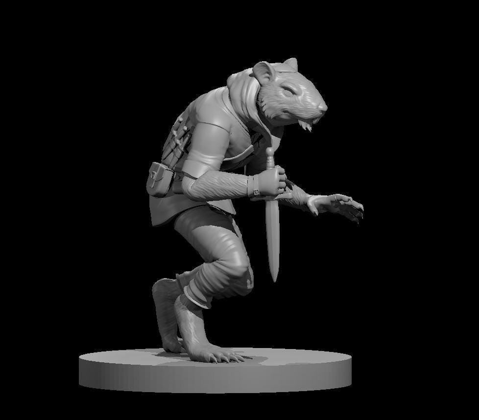 Wererat miniature by MZ4250