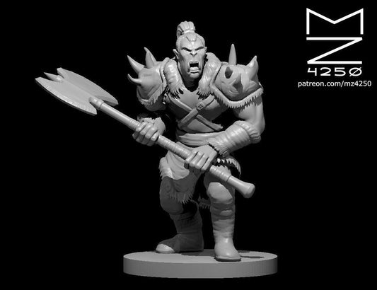 Orc Male Warrior miniature by MZ4250