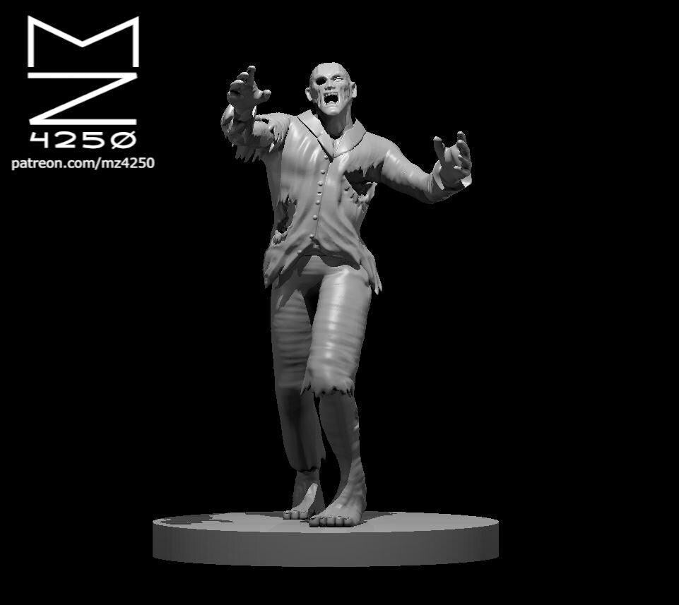 Zombie Male miniature by MZ4250