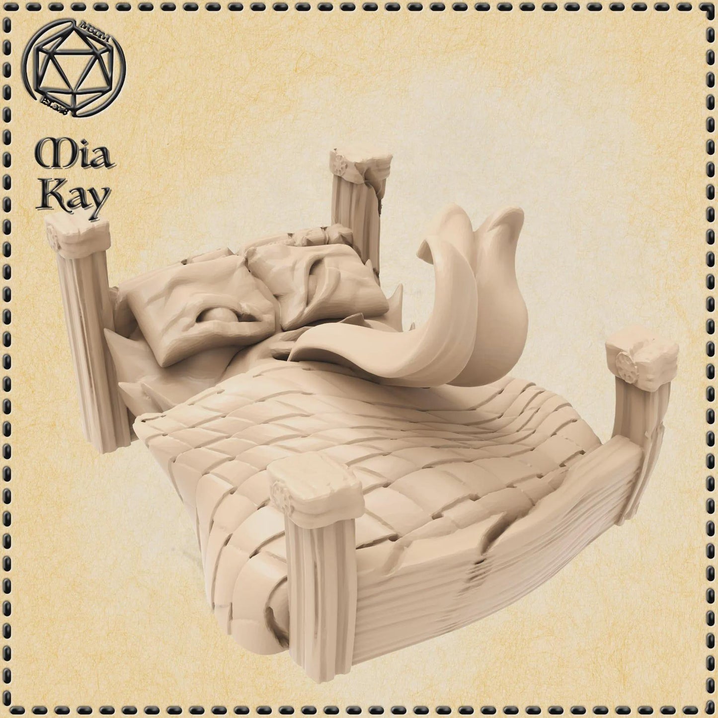 Mimic Bed miniature by M3DM