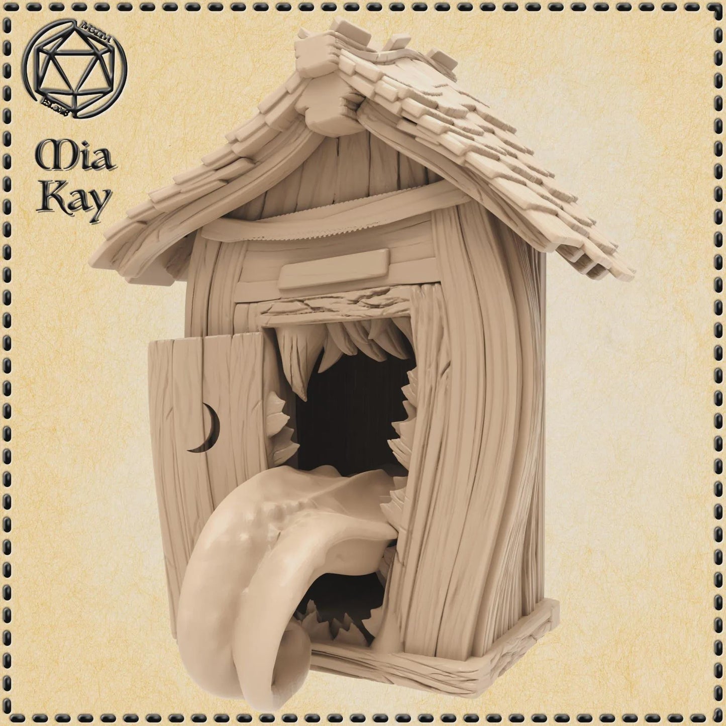 Mimic Outhouse miniature by M3DM