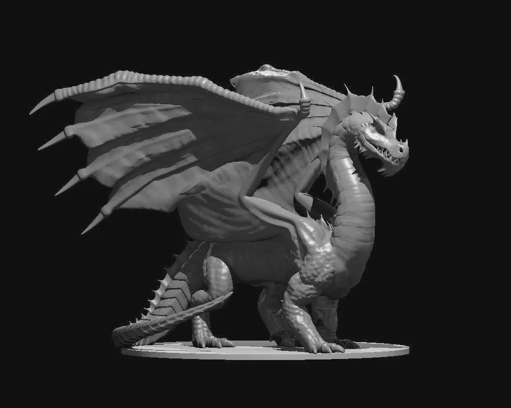 Green Dragon Ancient Adult Young Wyrmling miniature by MZ4250