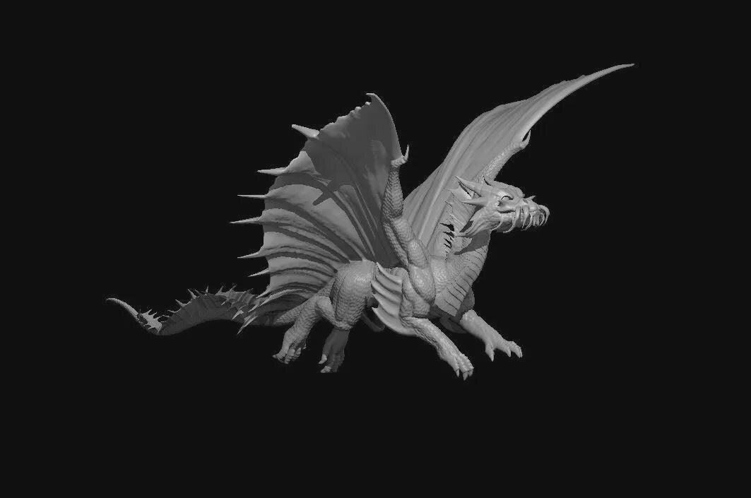 Gold Dragon Ancient Adult Young Wyrmling miniature by MZ4250