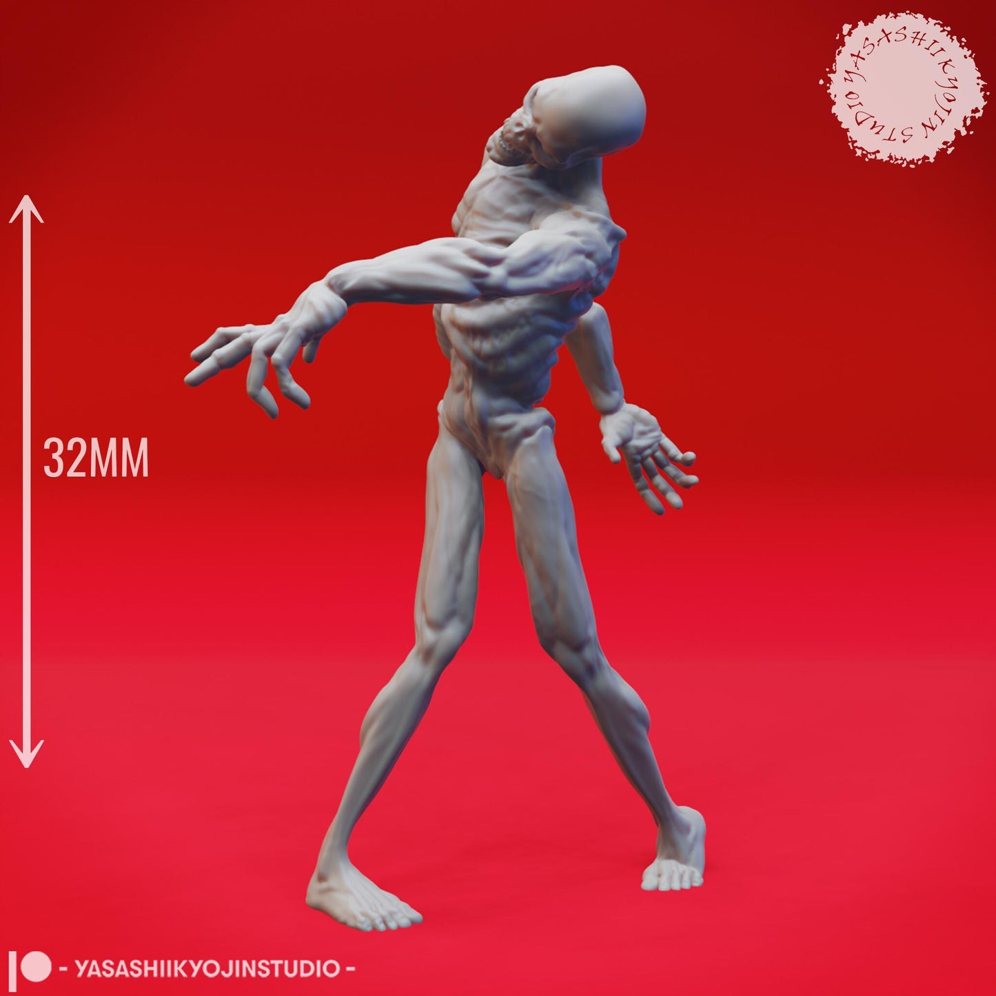 Zombie miniature by Yasashii Kyojin Studio