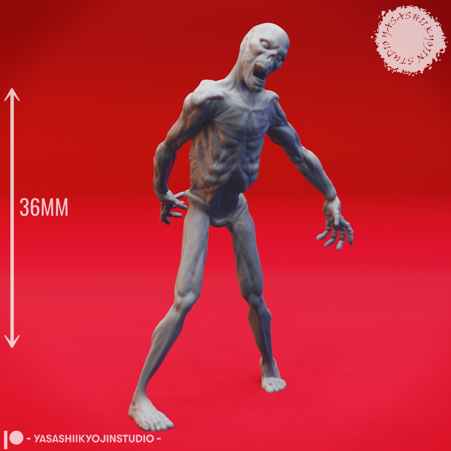 Zombie miniature by Yasashii Kyojin Studio