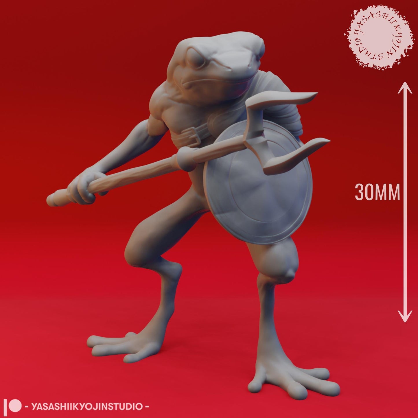Bullywug miniature by Yasashii Kyojin Studio