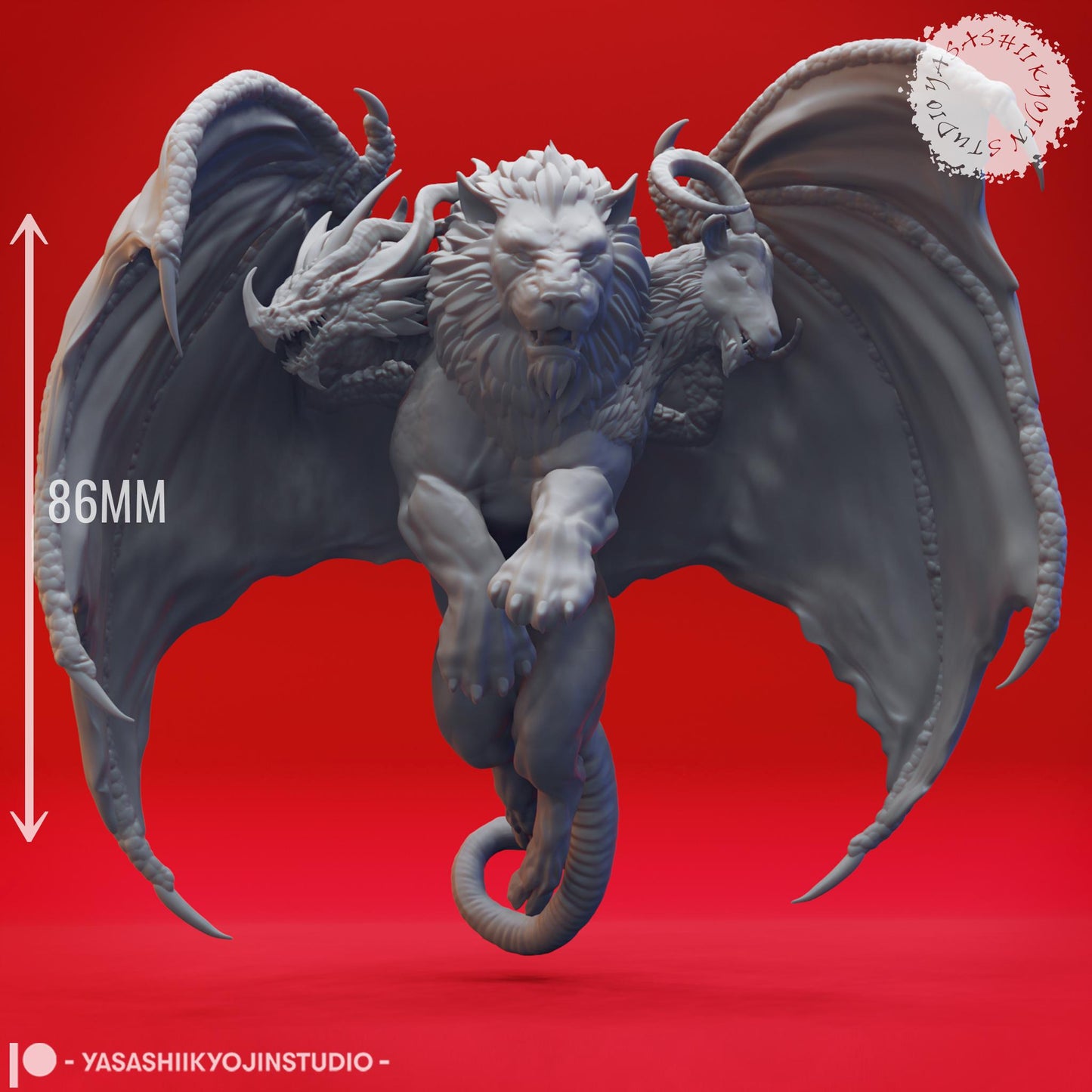 Chimera miniature by Yasashii Kyojin Studio