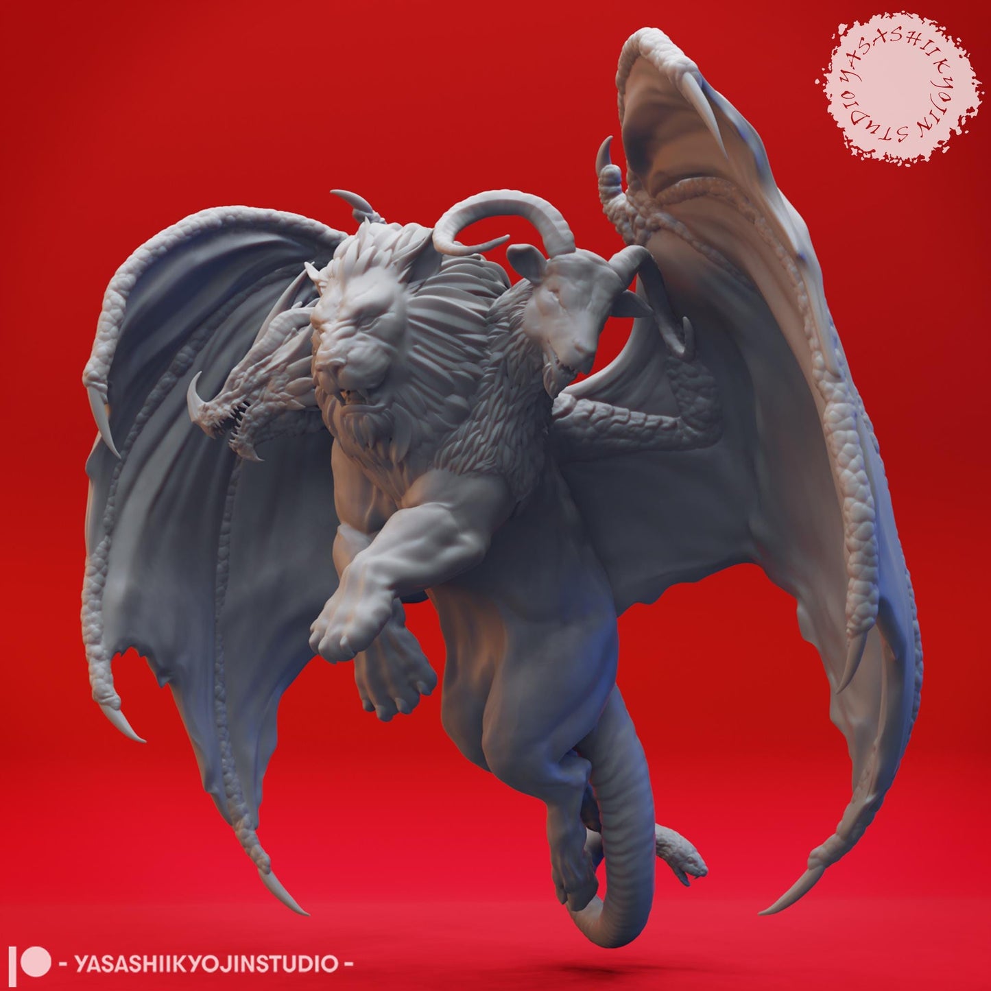 Chimera miniature by Yasashii Kyojin Studio