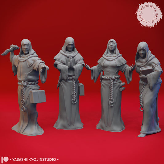 Cultists miniature by Yasashii Kyojin Studio