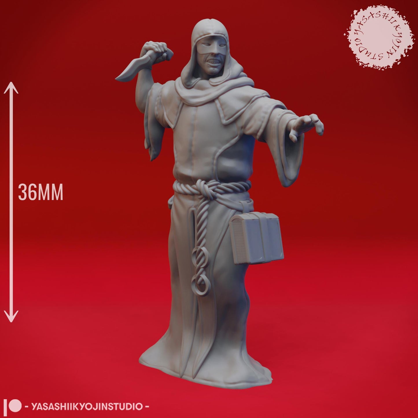 Cultists miniature by Yasashii Kyojin Studio
