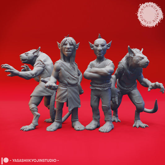 Deep Gnome Topsy and Turvy miniature by Yasashii Kyojin Studio