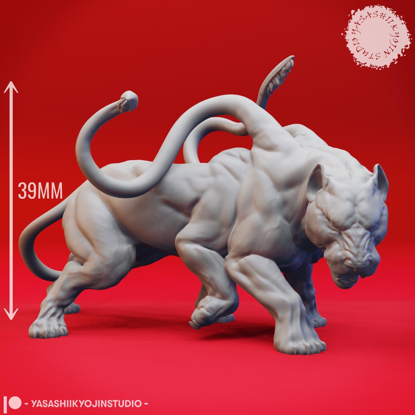 Displacer Beast miniature by Yasashii Kyojin Studio