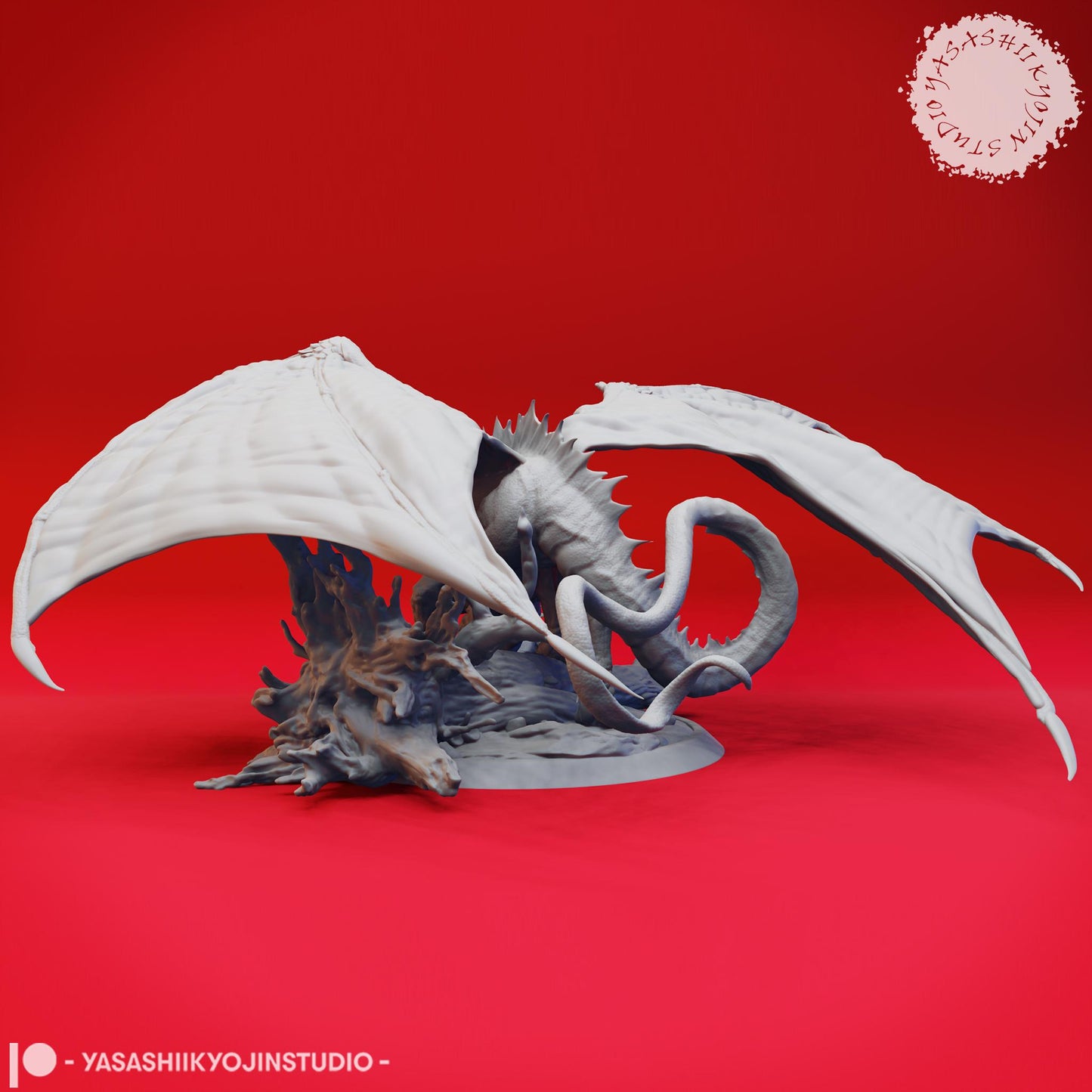 Green Dragon miniature by Yasashii Kyojin Studio