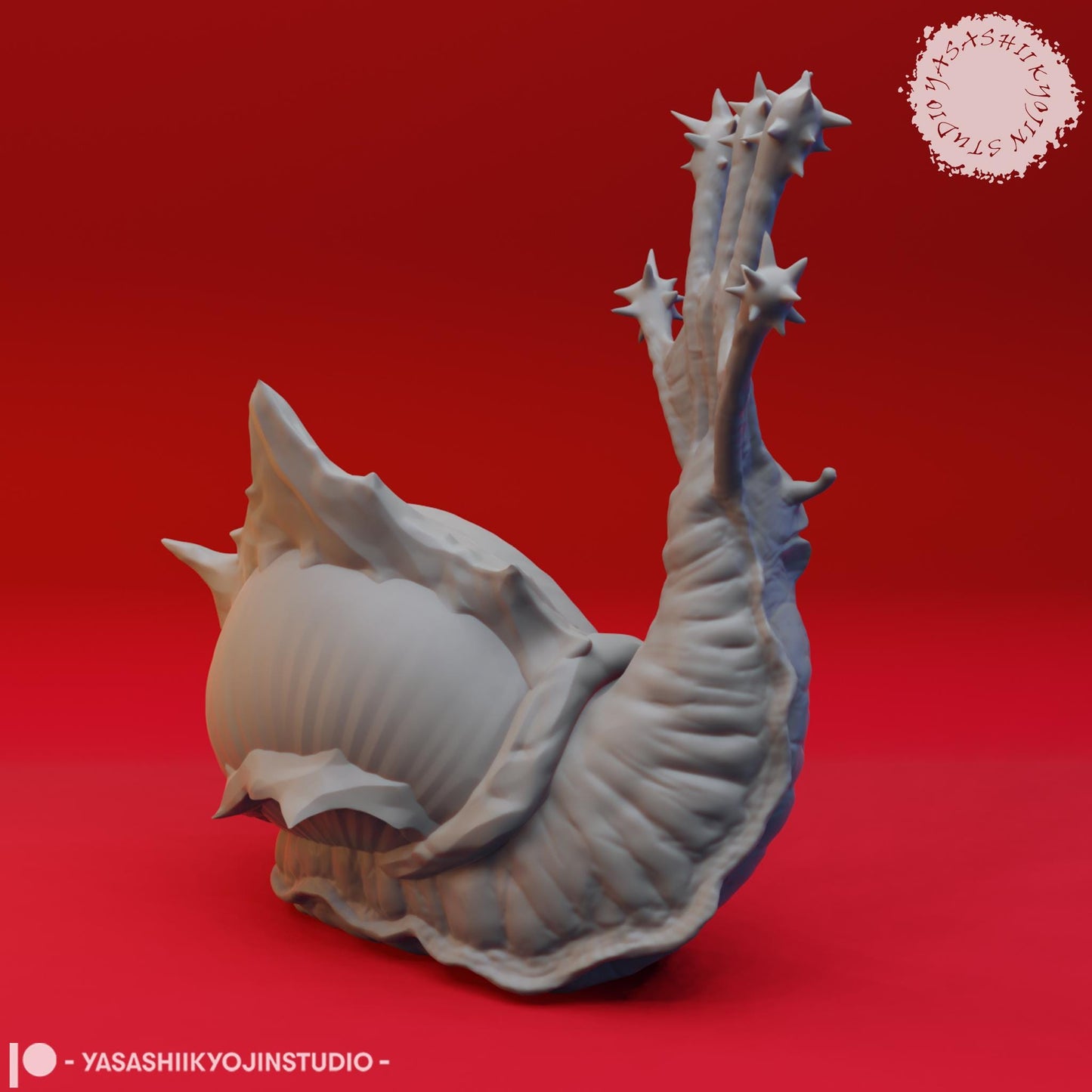 Flail Snail miniature by Yasashii Kyojin Studio