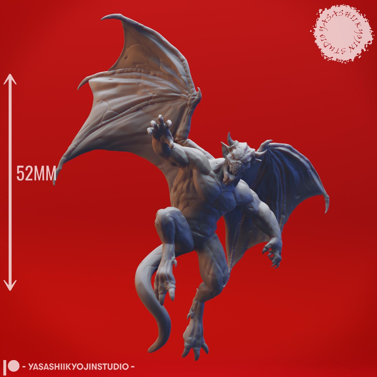 Gargoyle miniature by Yasashii Kyojin Studio
