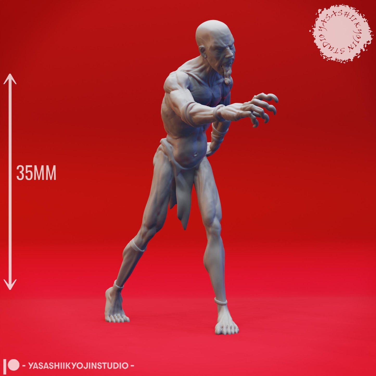 Ghoul miniature by Yasashii Kyojin Studio