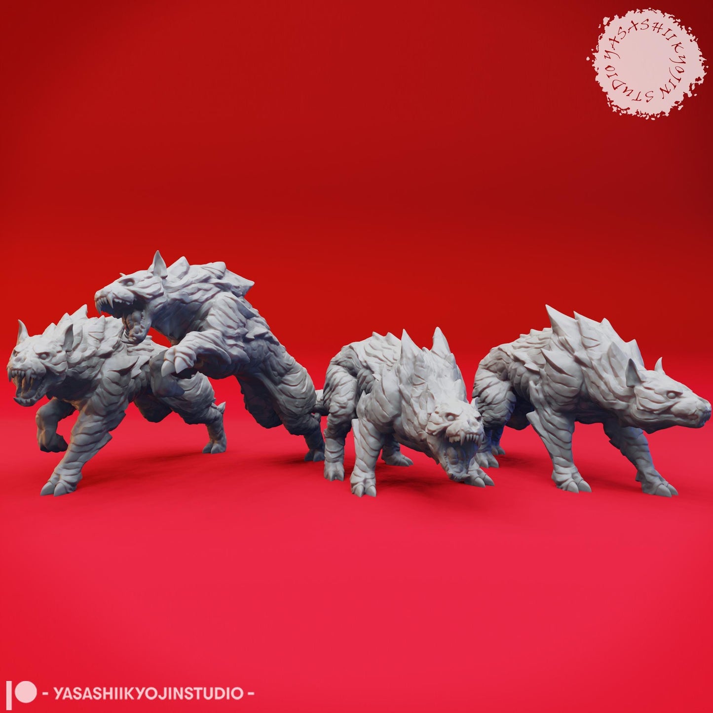 Hellhound miniature by Yasashii Kyojin Studio