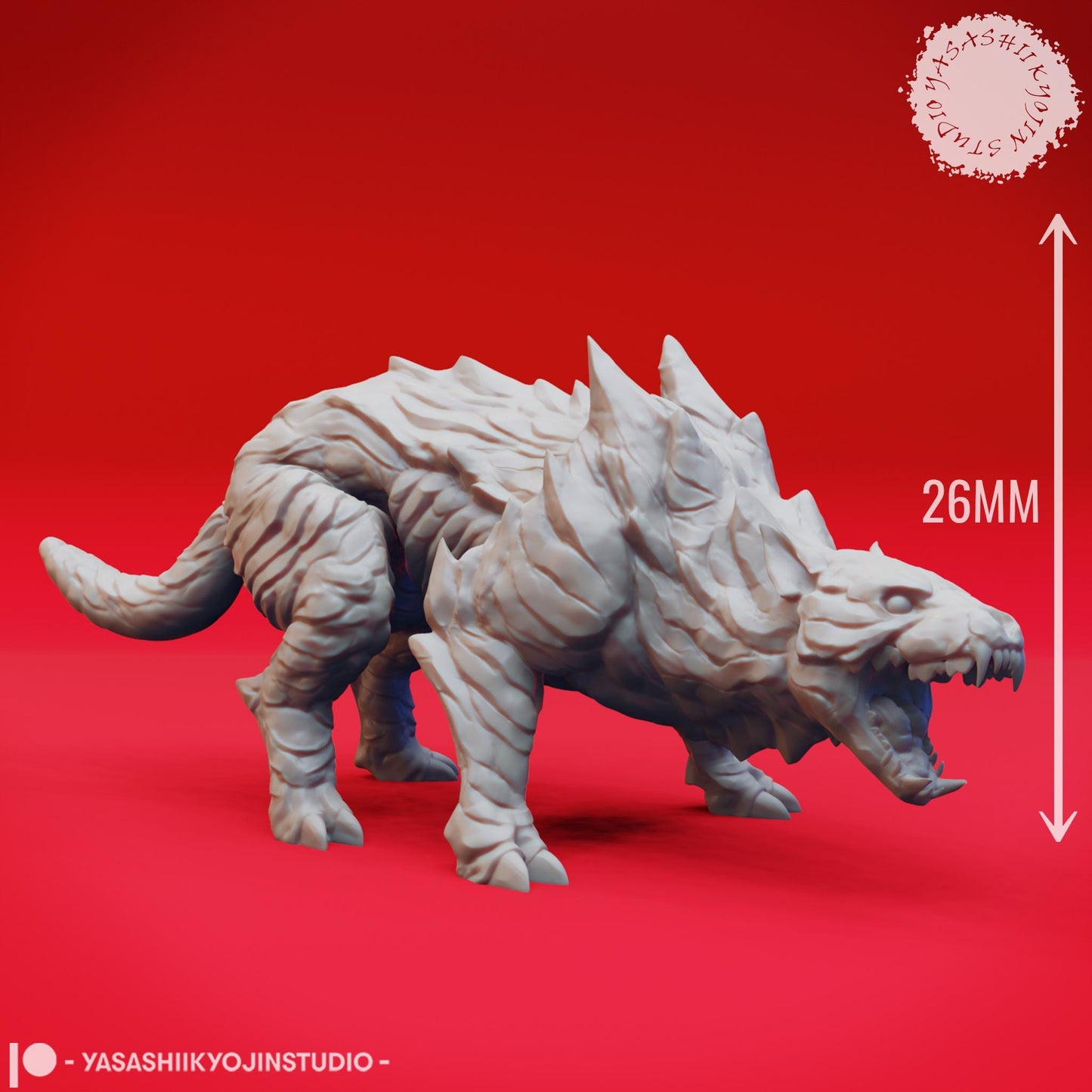 Hellhound miniature by Yasashii Kyojin Studio