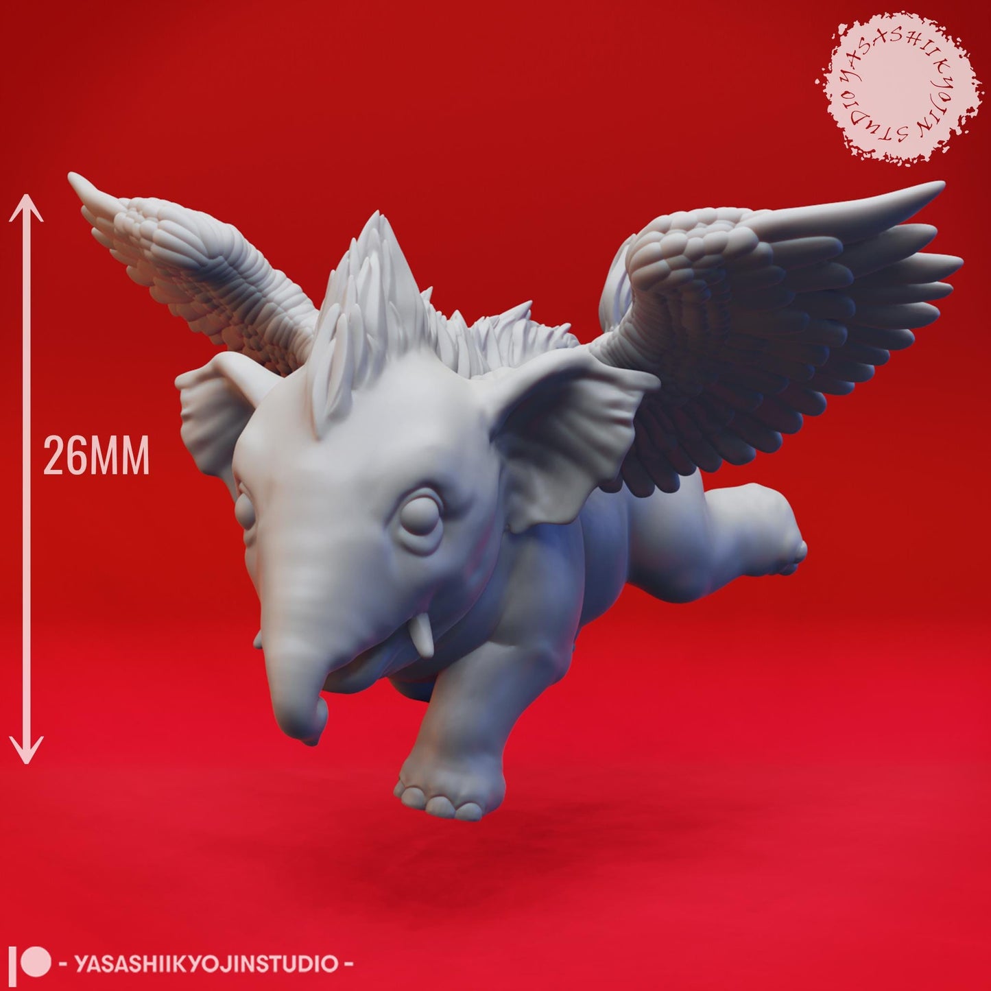 Hollyphant miniature by Yasashii Kyojin Studio