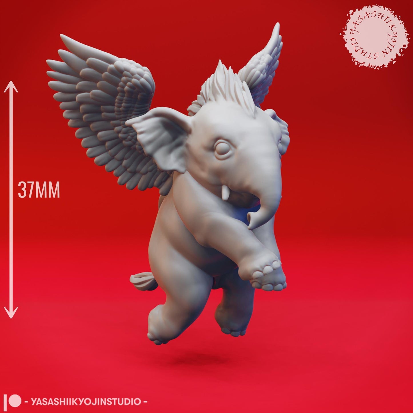 Hollyphant miniature by Yasashii Kyojin Studio