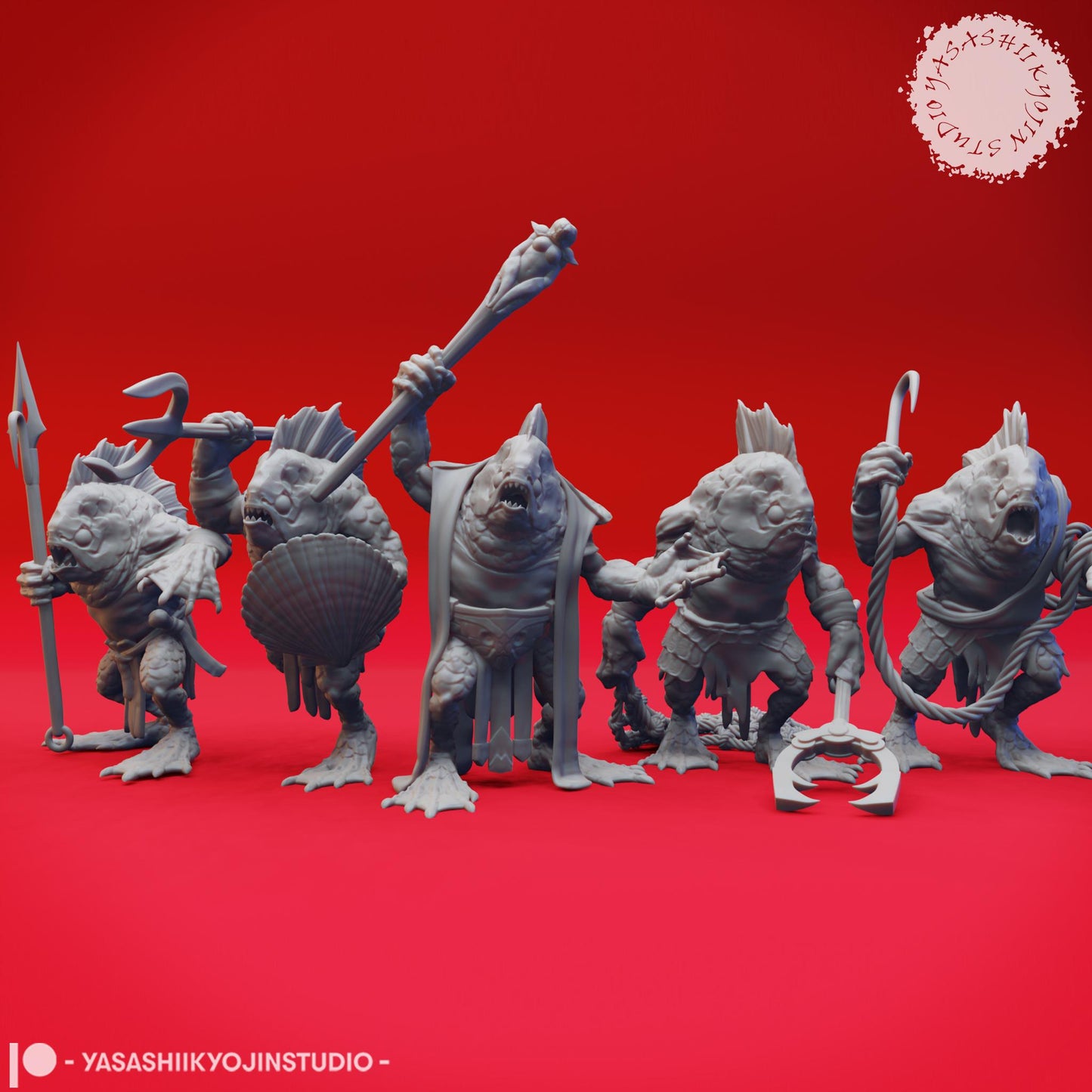 Kuo-toa miniature by Yasashii Kyojin Studio