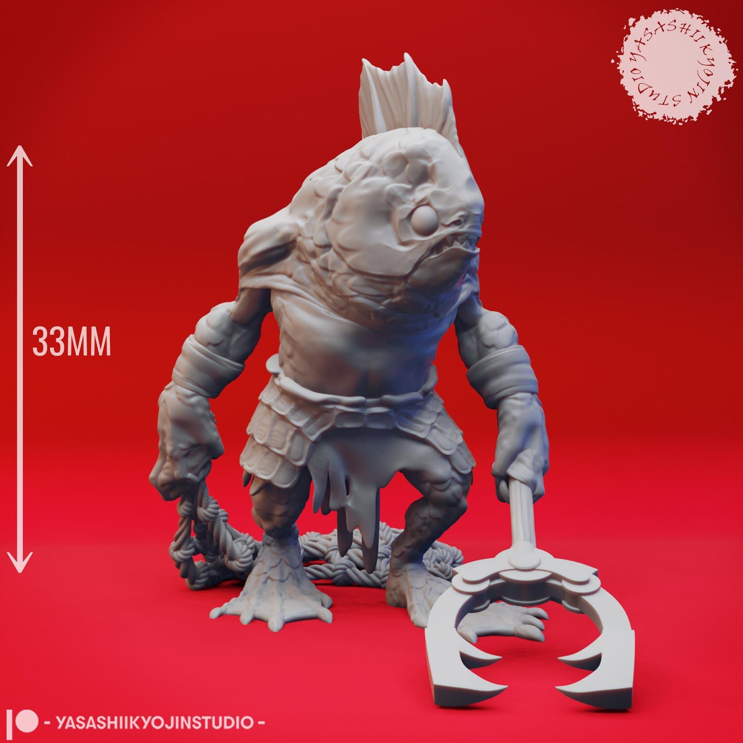 Kuo-toa miniature by Yasashii Kyojin Studio