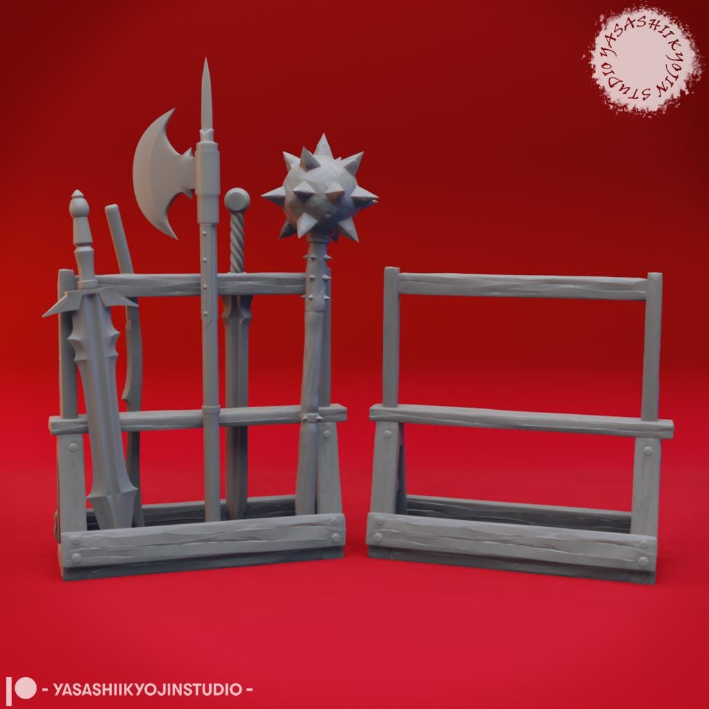 Armour and Weapons miniature by Yasashii Kyojin Studio