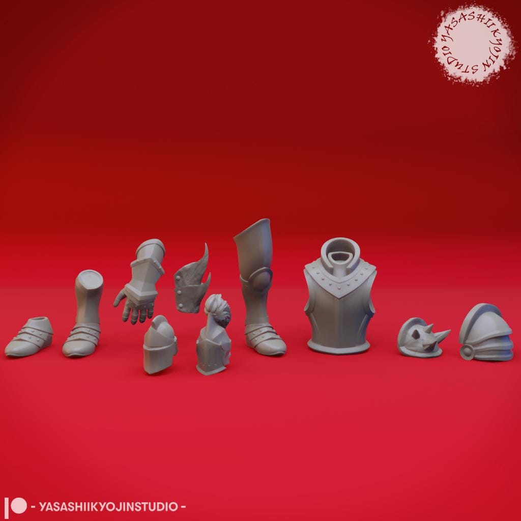 Armour and Weapons miniature by Yasashii Kyojin Studio