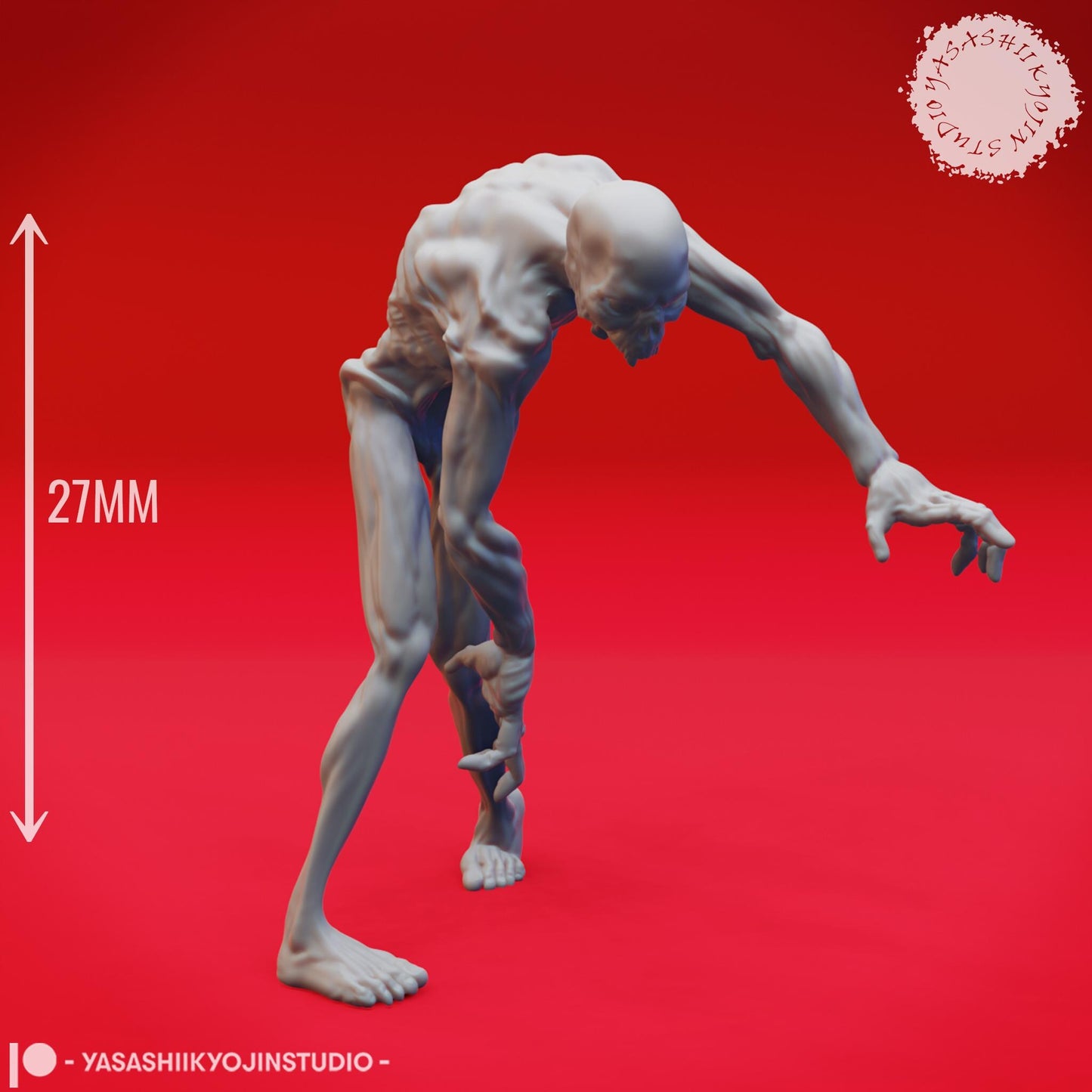 Zombie miniature by Yasashii Kyojin Studio