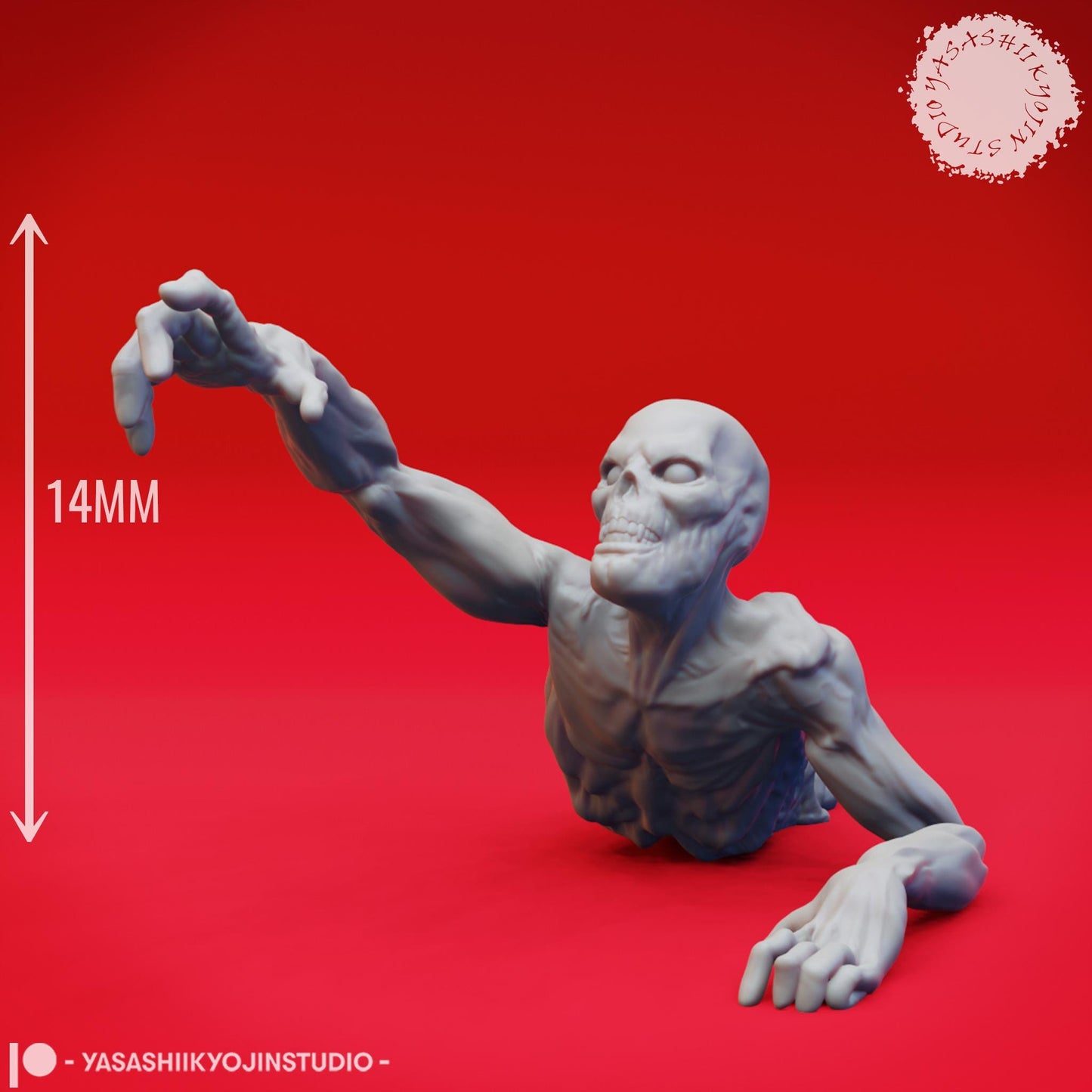 Zombie miniature by Yasashii Kyojin Studio