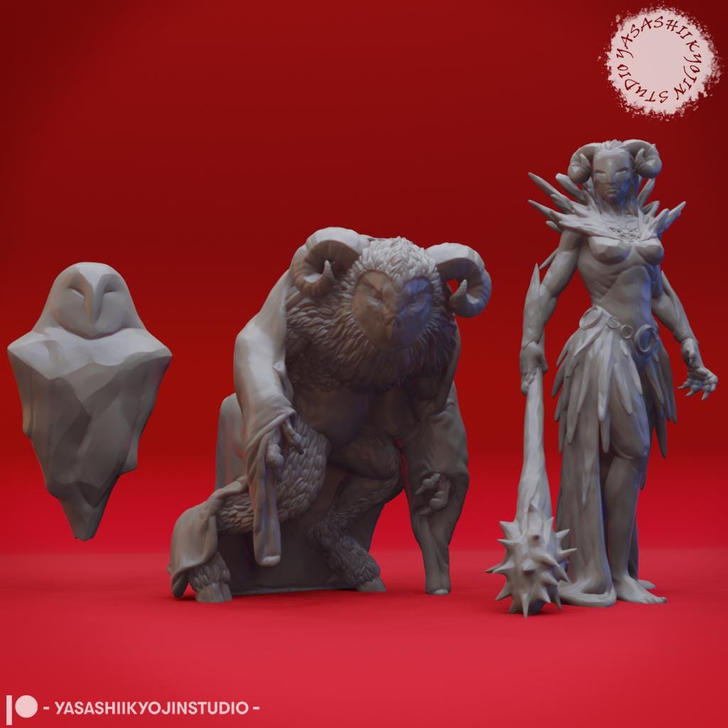 Auril miniature by Yasashii Kyojin Studio