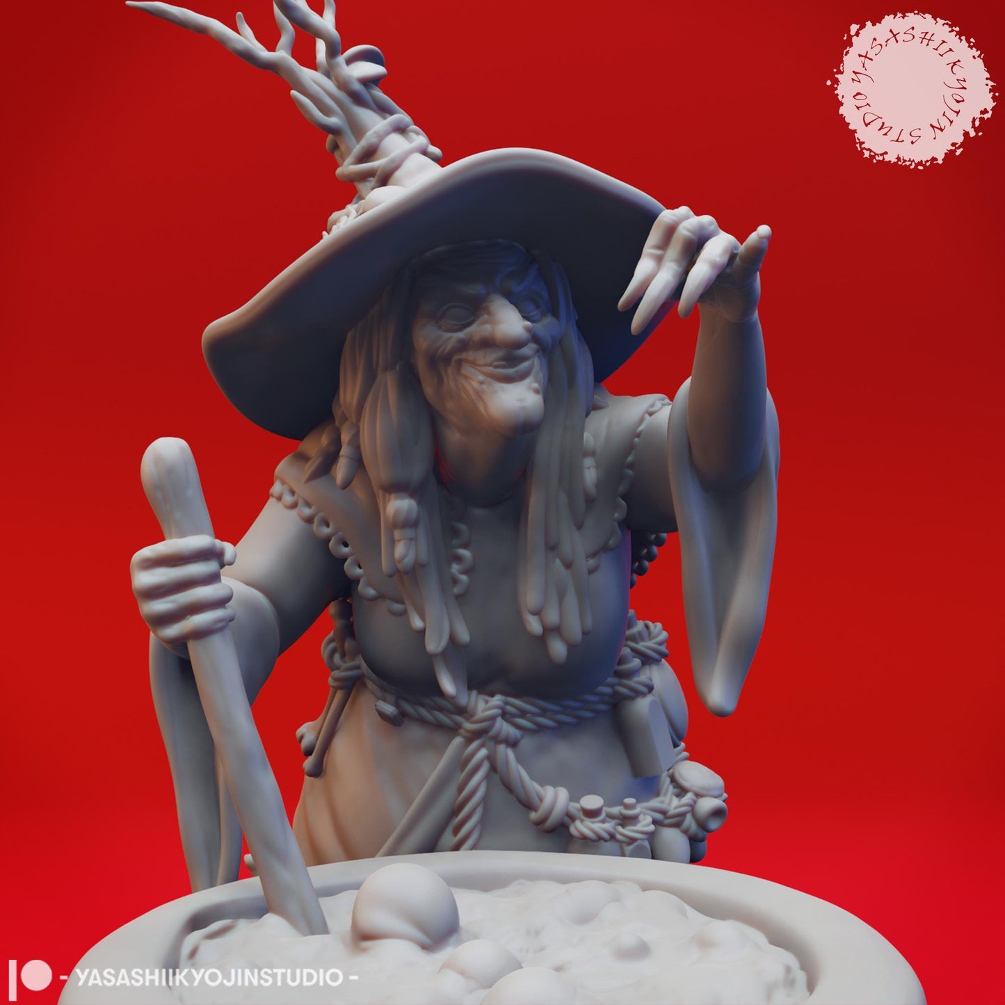Barovian Witch miniature by Yasashii Kyojin Studio
