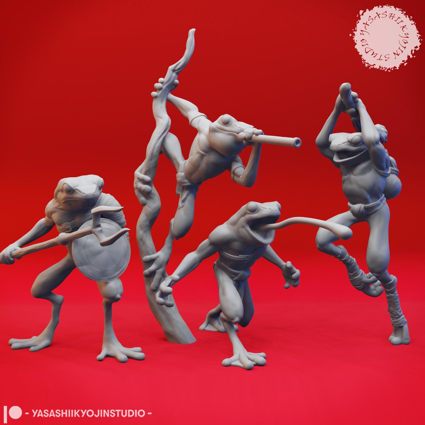 Bullywug miniature by Yasashii Kyojin Studio