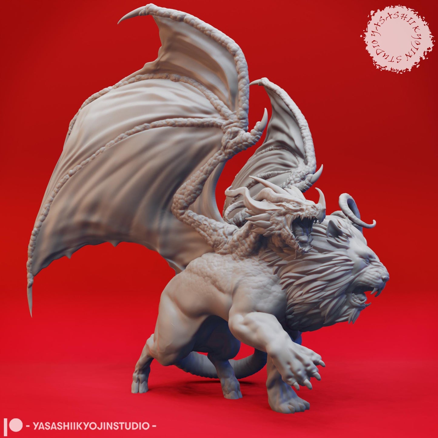 Chimera miniature by Yasashii Kyojin Studio