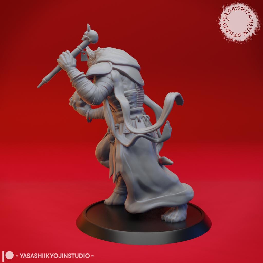 Coyote Necromancer miniature by Yasashii Kyojin Studio
