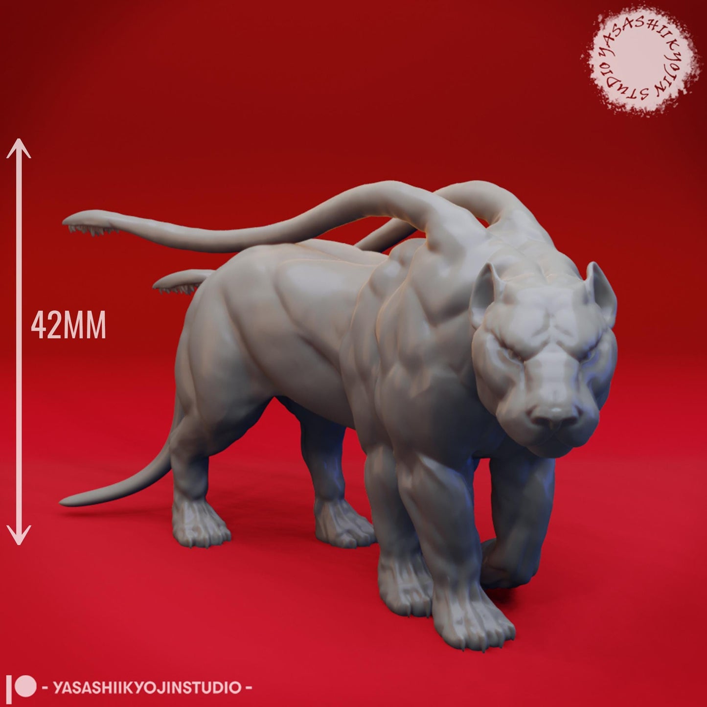 Displacer Beast miniature by Yasashii Kyojin Studio