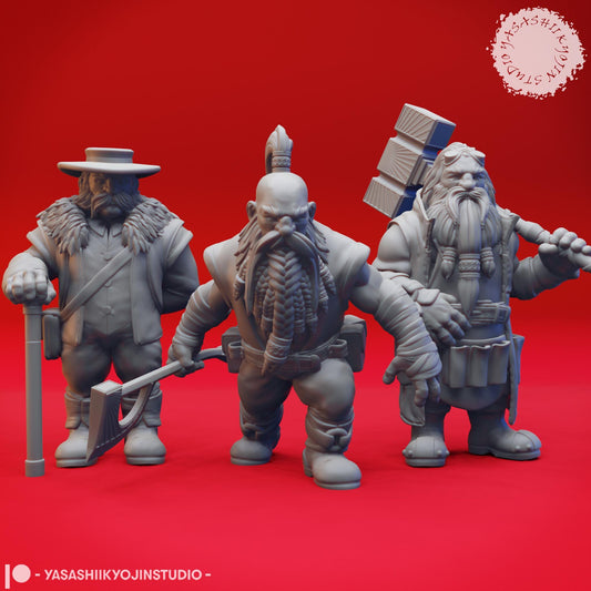Dwarf Rockseeker miniature by Yasashii Kyojin Studio