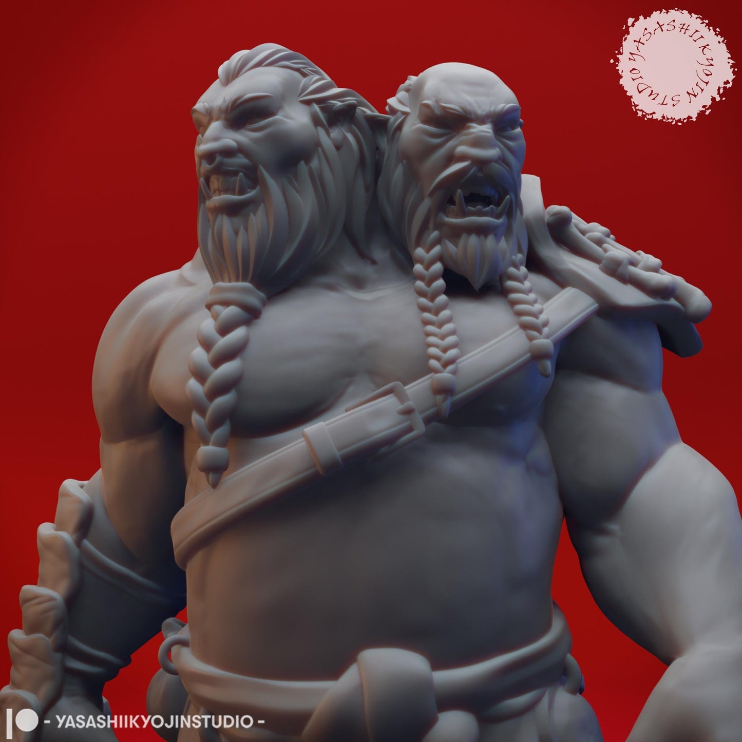 Ettin miniature by Yasashii Kyojin Studio