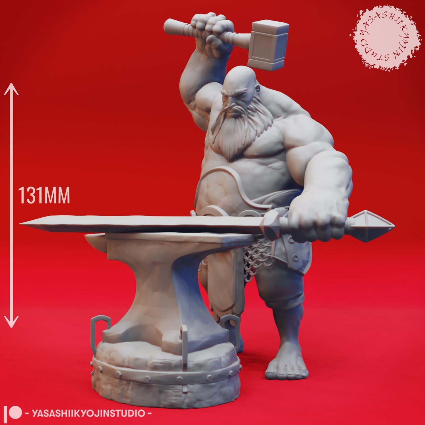 Fire Giant miniature by Yasashii Kyojin Studio