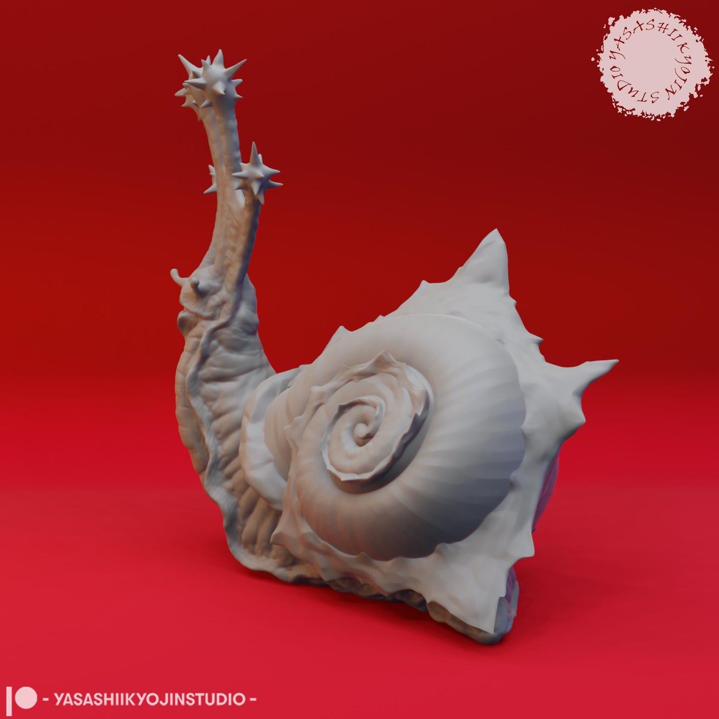 Flail Snail miniature by Yasashii Kyojin Studio
