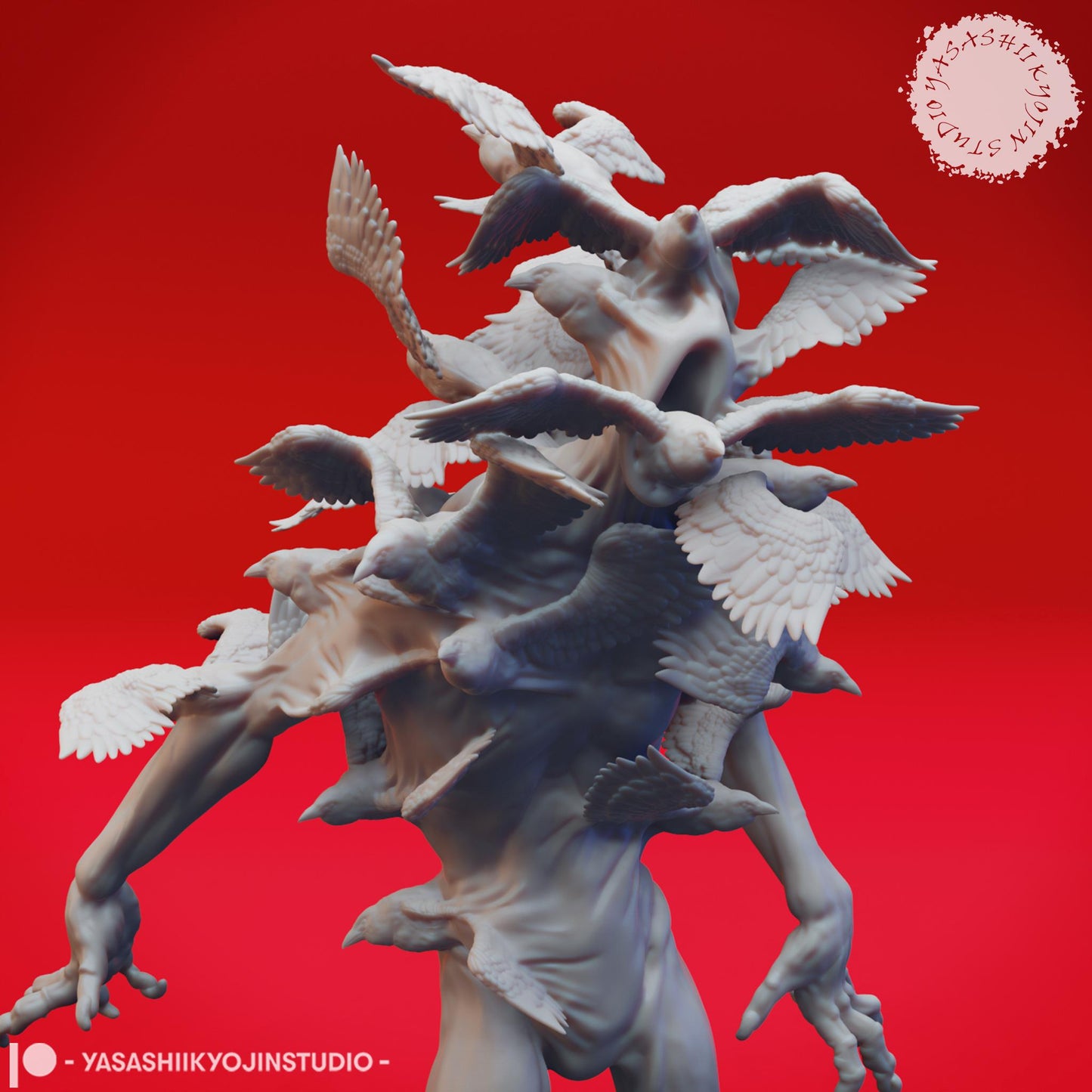 Shrike Fiend miniature by Yasashii Kyojin Studio
