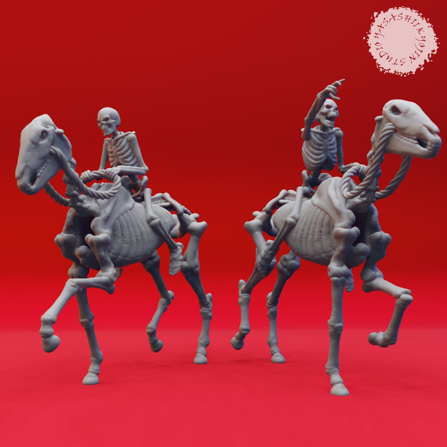 Skeleton miniatures by Yasashii Kyojin Studio
