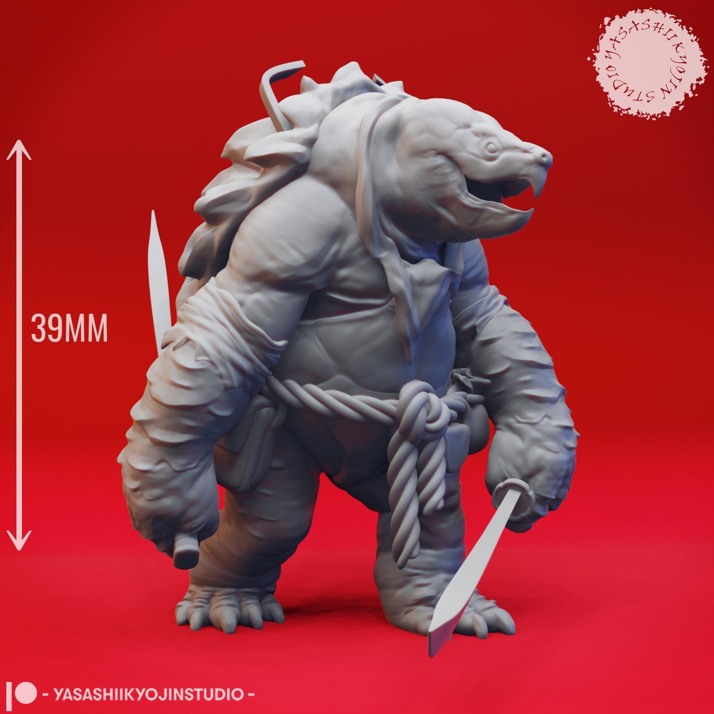 Tortle miniature by Yasashii Kyojin Studio