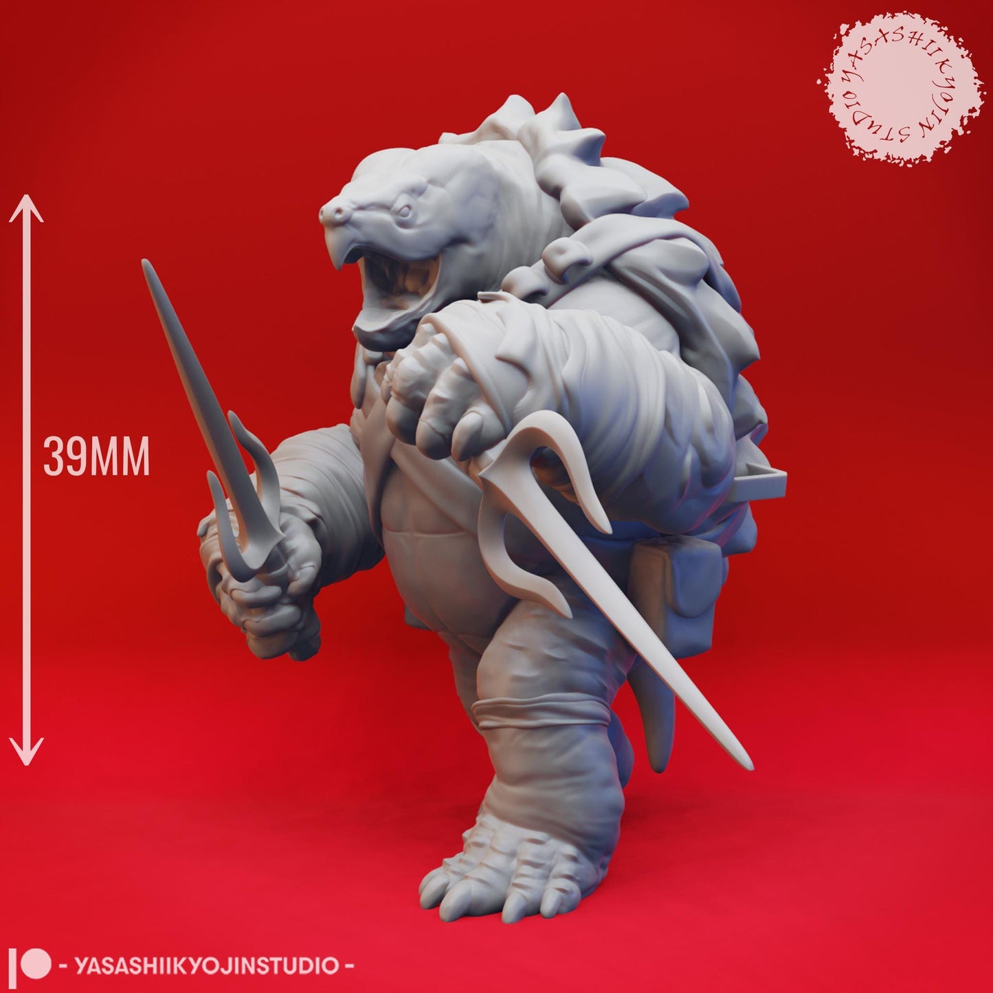 Tortle miniature by Yasashii Kyojin Studio