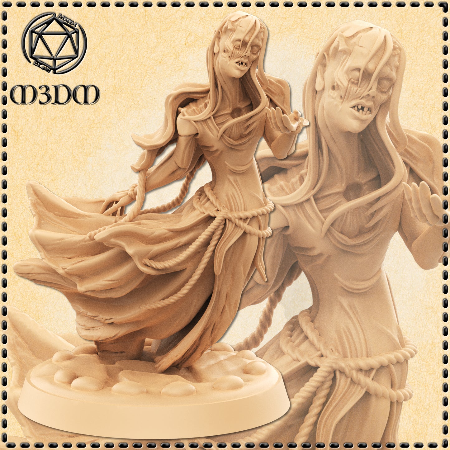 Necrotic Ghost Miniature by M3DM