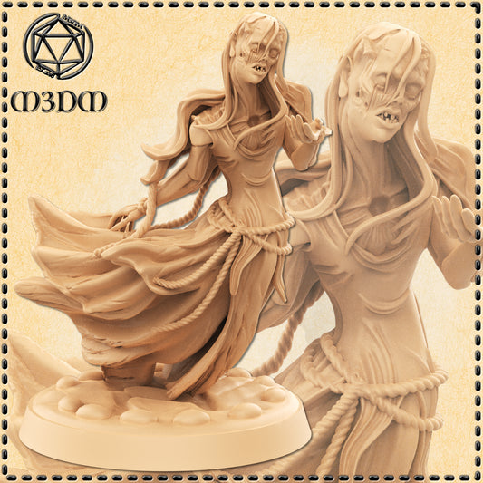 Necrotic Ghost Miniature by M3DM