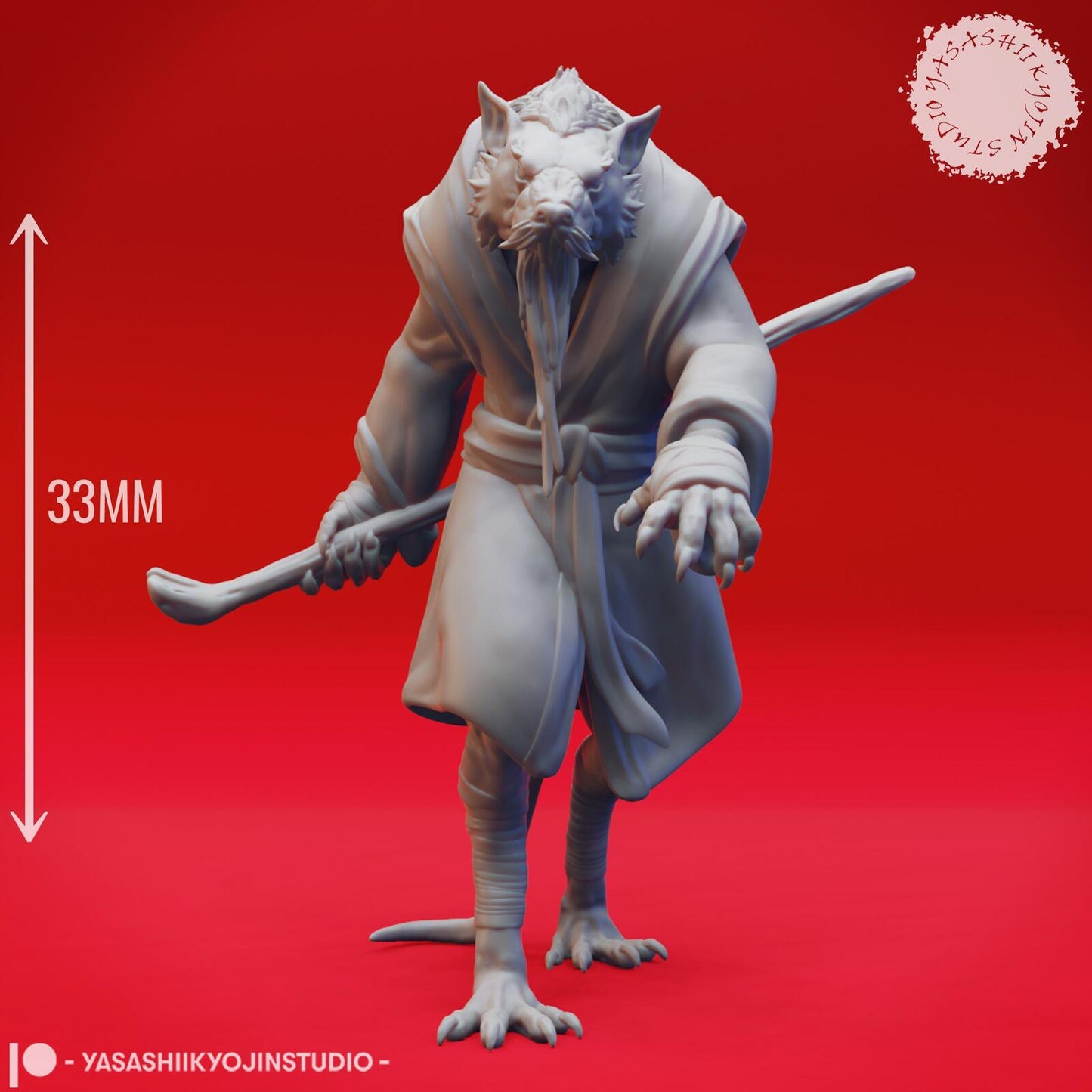 Wererat miniature by Yasashii Kyojin Studio