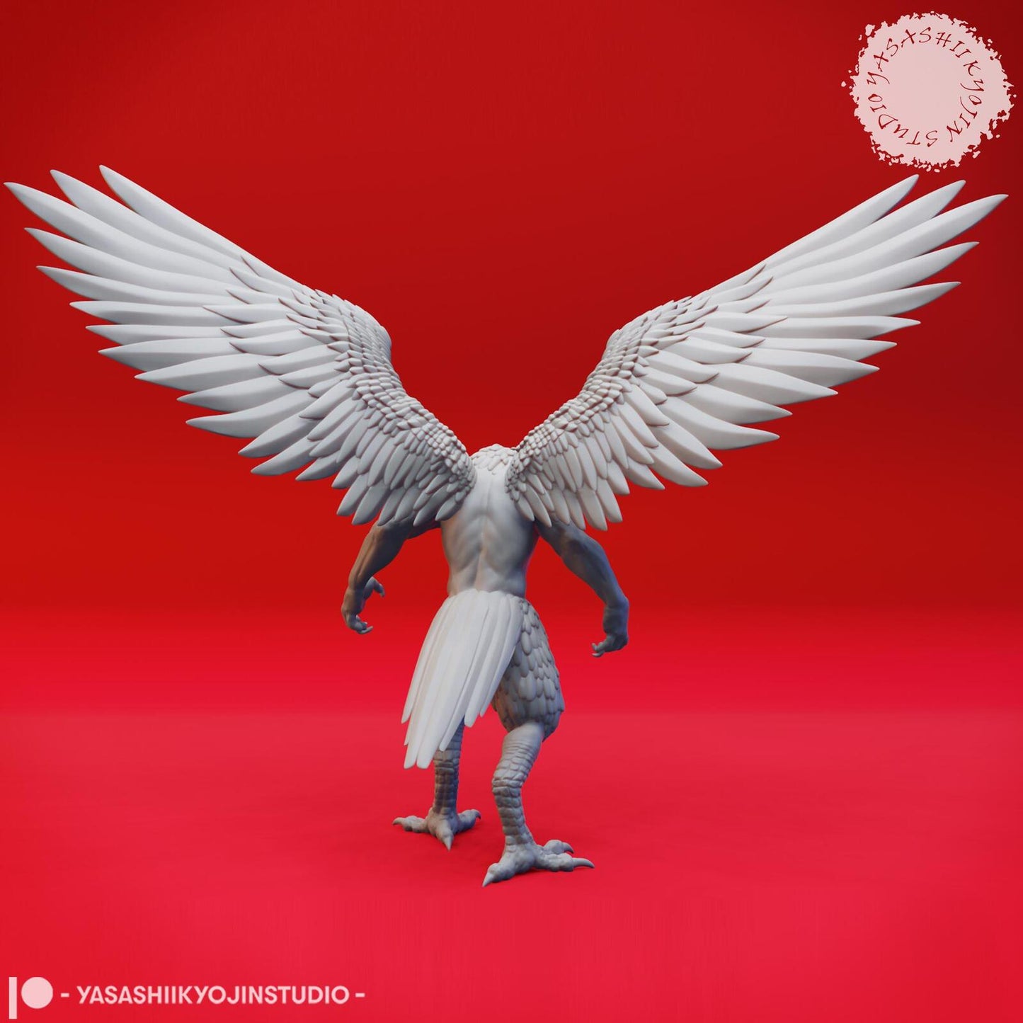 Wereraven miniature by Yasashii Kyojin Studio