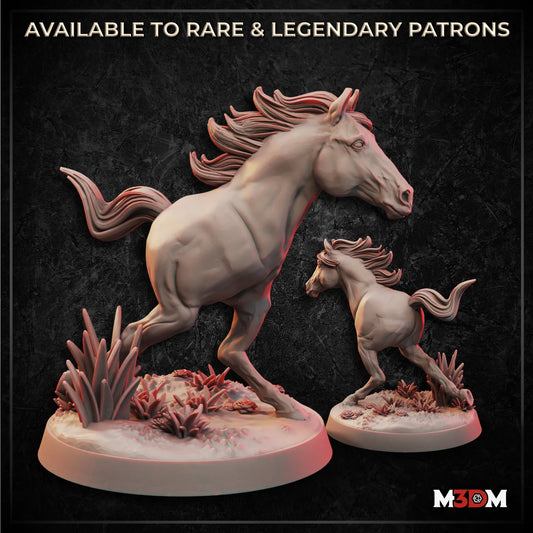 2 legged horse miniature by M3DM